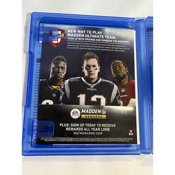 Madden 18 Sony PlayStation 4 PS4 NFL Tom Brady Cover Complete Tested - Picture 5 of 9